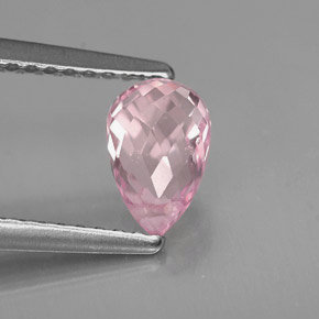 Zafiro rosa natural de 1,11 ct, briolette, VS