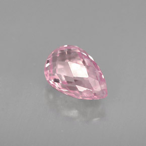 Zafiro rosa natural de 1,11 ct, briolette, VS