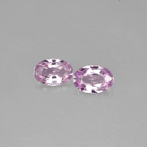 Gemas de zafiro violeta natural de  ct, corte óvalo, VVS