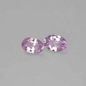 Gemas de zafiro violeta natural de  ct, corte óvalo, VVS