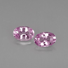 Gemas de zafiro rosa natural de  ct, corte óvalo, VVS