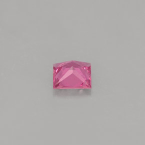 Zafiro rosa natural de 0,54 ct, cuadrado, VS