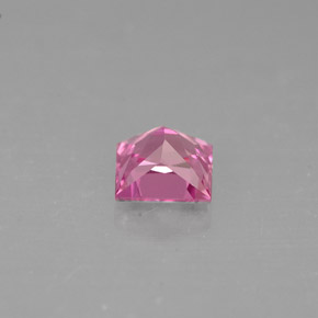 Zafiro rosa natural de 0,60 ct, cuadrado, VVS-VS