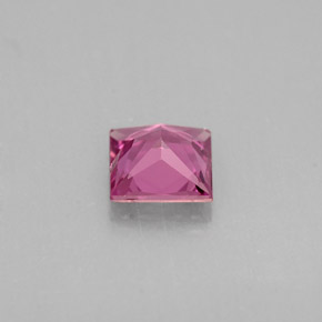Zafiro violeta natural de 0,51 ct, cuadrado, VVS-VS