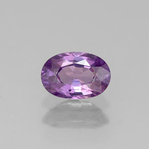 Zafiro violeta natural de 0,61 ct, corte óvalo, VS