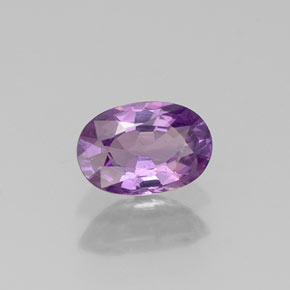 Zafiro violeta natural de 0,61 ct, corte óvalo, VS