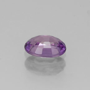Zafiro violeta natural de 0,61 ct, corte óvalo, VS