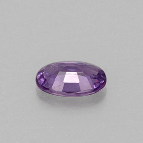 Zafiro violeta natural de 0,50 ct, corte óvalo, VVS-VS