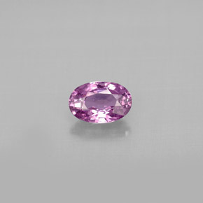 Zafiro violeta natural de 0,64 ct, corte óvalo, VS
