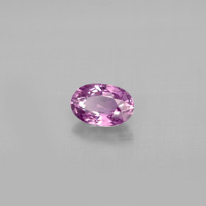 Zafiro violeta natural de 0,64 ct, corte óvalo, VS