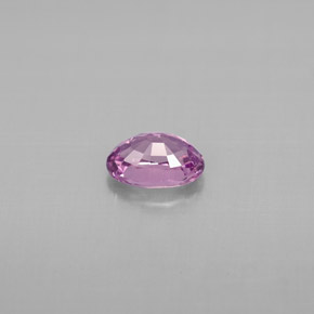 Zafiro violeta natural de 0,64 ct, corte óvalo, VS