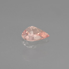 Zafiro rosa natural de 0,51 ct, en forma de pera, VS