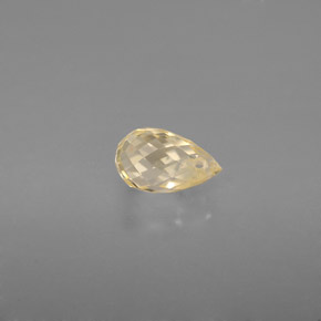 Zafiro amarillo natural de 1,07 ct, briolette, VS