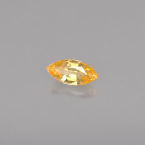 Zafiro naranja natural de 0,33 ct, marquesa, VVS-VS