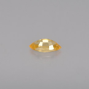 Zafiro naranja natural de 0,33 ct, marquesa, VVS-VS