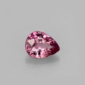 Zafiro rosa natural de 0,58 ct, en forma de pera, VS