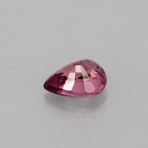 Zafiro rosa natural de 0,58 ct, en forma de pera, VS