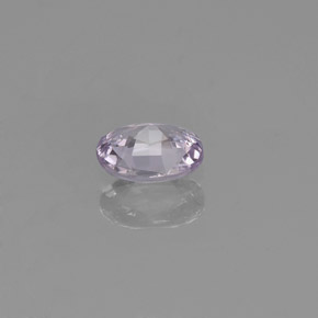 Zafiro blanco natural de 0,42 ct, corte óvalo, VS-SI