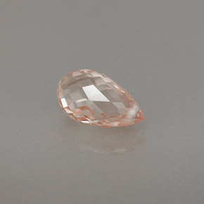 Zafiro amarillo natural de 0,89 ct, briolette, VVS