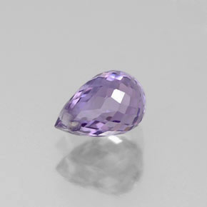Zafiro violeta natural de 0,81 ct, briolette, VS
