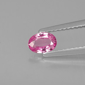 Zafiro rosa natural de 0,45 ct, corte óvalo, VVS