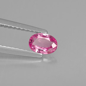 Zafiro rosa natural de 0,45 ct, corte óvalo, VVS