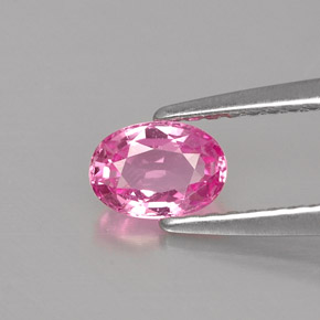 Zafiro rosa natural de 0,55 ct, corte óvalo, VS