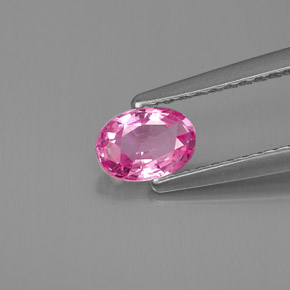 Zafiro rosa natural de 0,52 ct, corte óvalo, VS
