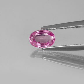 Zafiro rosa natural de 0,46 ct, corte óvalo, VVS