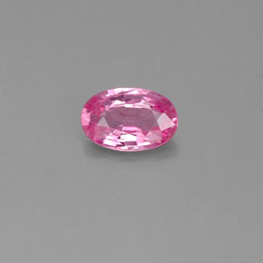 Zafiro rosa natural de 0,54 ct, corte óvalo, VS