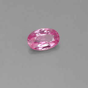 Zafiro rosa natural de 0,54 ct, corte óvalo, VS