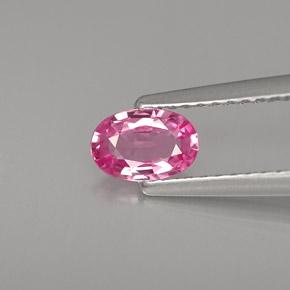 Zafiro rosa natural de 0,51 ct, corte óvalo, VVS