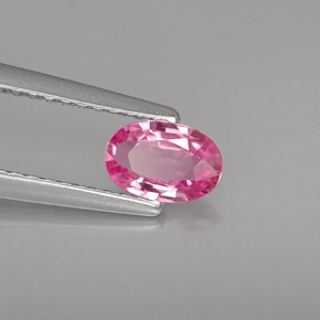 Zafiro rosa natural de 0,51 ct, corte óvalo, VVS