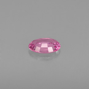 Zafiro rosa natural de 0,53 ct, corte óvalo, VVS