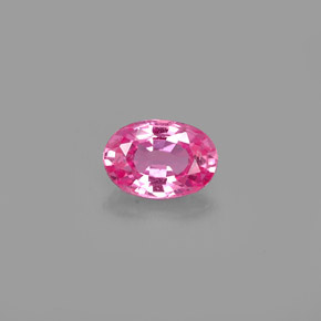 Zafiro rosa natural de 0,49 ct, corte óvalo, VVS