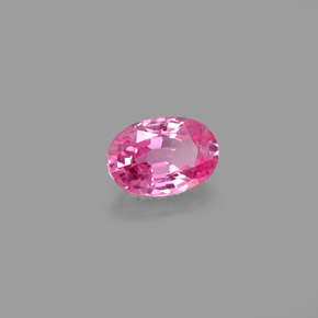 Zafiro rosa natural de 0,49 ct, corte óvalo, VVS