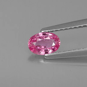 Zafiro rosa natural de 0,51 ct, corte óvalo, VVS