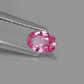 Zafiro rosa natural de 0,51 ct, corte óvalo, VVS