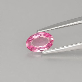 Zafiro rosa natural de 0,42 ct, corte óvalo, IF