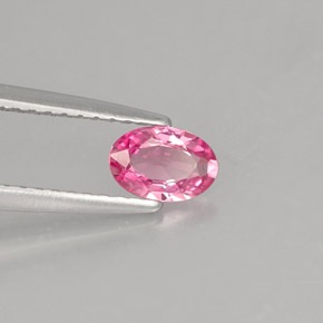Zafiro rosa natural de 0,42 ct, corte óvalo, IF