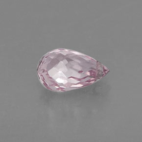 Zafiro rosa natural de 0,69 ct, briolette, VS-SI