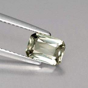 Zafiro verde natural de 1,12 ct, corte esmeralda, VVS-VS