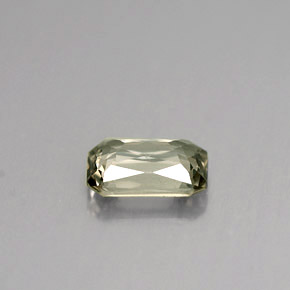 Zafiro verde natural de 1,12 ct, corte esmeralda, VVS-VS