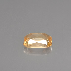 Zafiro naranja natural de 1,12 ct, corte esmeralda, VVS-VS