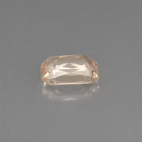 Zafiro naranja natural de 1,20 ct, corte esmeralda, VVS