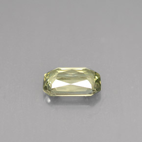 Zafiro verde natural de 1,03 ct, corte esmeralda, VVS