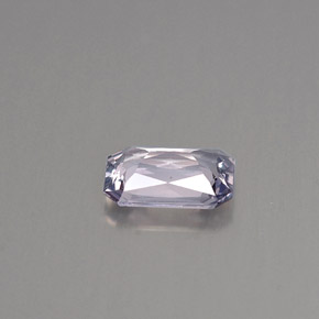Zafiro violeta natural de 0,89 ct, corte esmeralda, VVS-VS