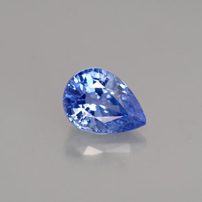 Zafiro azul natural de 0,98 ct, en forma de pera, VVS