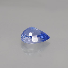Zafiro azul natural de 0,98 ct, en forma de pera, VVS