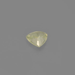 Zafiro verde natural de 0,68 ct, trillón, VVS-VS